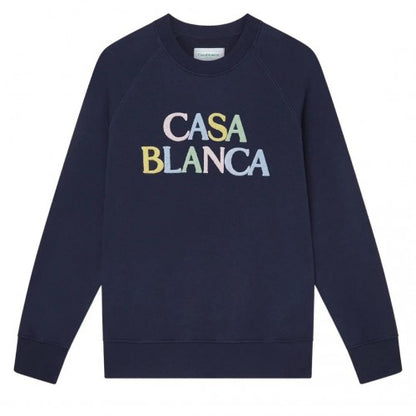 Front - Casablanca Womens/Ladies Stacked Logo Sweatshirt