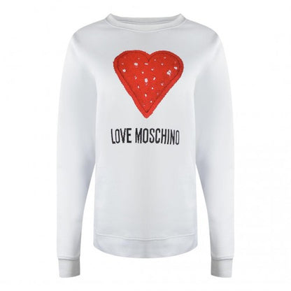 Front - Love Moschino Womens/Ladies Heart Logo Sweatshirt