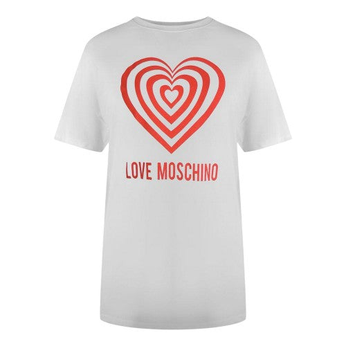 Front - Love Moschino Womens/Ladies Hypno Heart T-Shirt