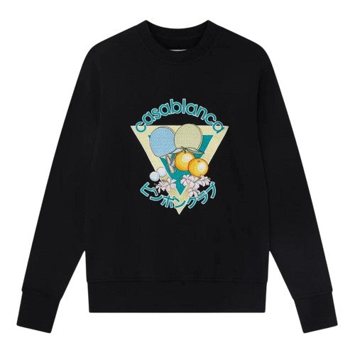 Front - Casablanca Unisex Adult Ping Pong Club Embroidered Sweatshirt