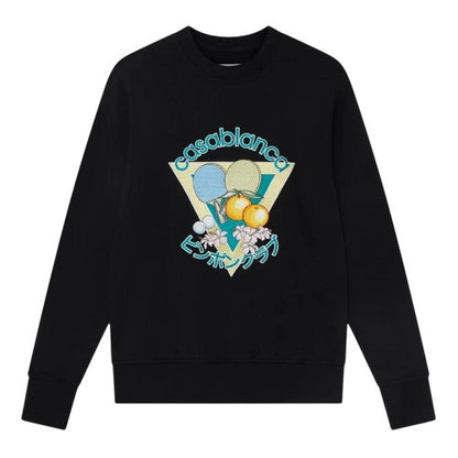 Front - Casablanca Unisex Adult Ping Pong Club Embroidered Sweatshirt