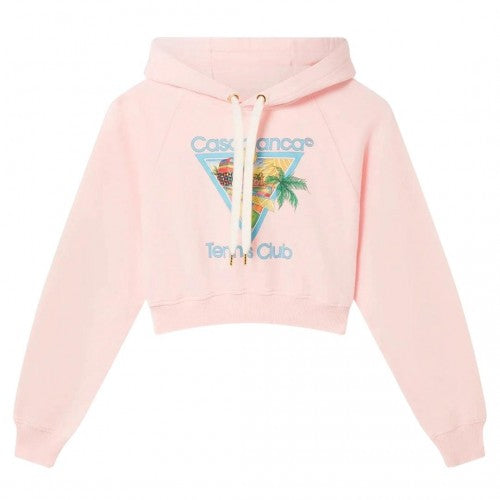 Front - Casablanca Womens/Ladies Crop Hoodie