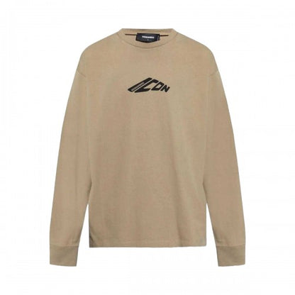 Front - DSquared2 Unisex Adult Icon Stretch Logo Long-Sleeved T-Shirt