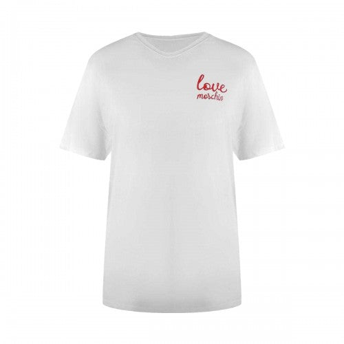 Front - Love Moschino Womens/Ladies Small Logo T-Shirt