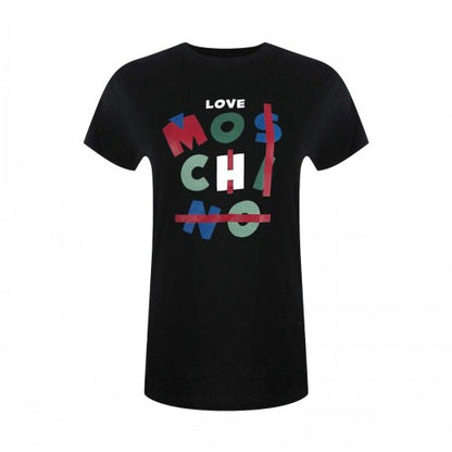 Front - Love Moschino Womens/Ladies Cotton Logo Short-Sleeved T-Shirt