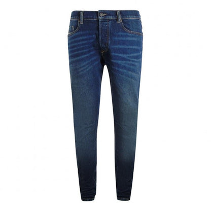 Front - Diesel Mens Tepphar-X Cotton Denim Slim Jeans
