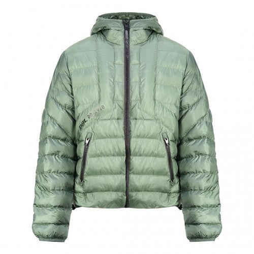 Front - Diesel Mens Plain Quilted Jacket