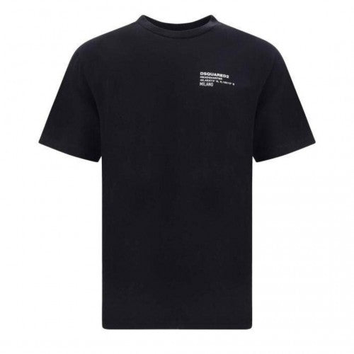 Front - DSquared2 Mens Headquarters Logo Cotton T-Shirt