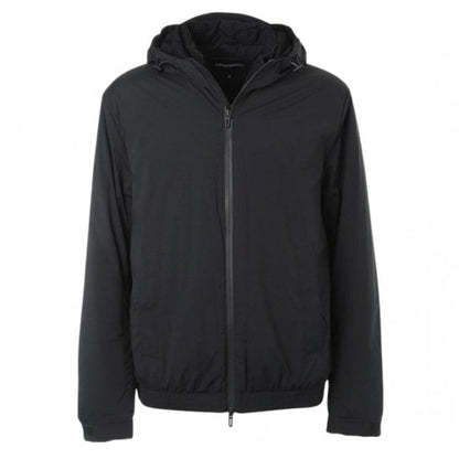 Navy Blue - Front - Emporio Armani Mens Polyamide Hooded Jacket
