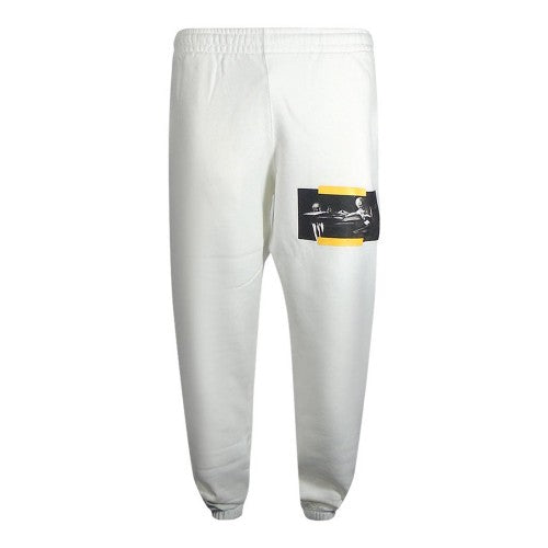Front - Off-White Mens Caravaggio Painting Logo Jogging Bottoms