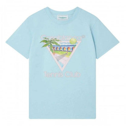 Front - Casablanca Mens Tennis Club T-Shirt
