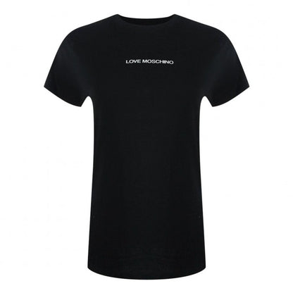 Front - Love Moschino Womens/Ladies Logo Cotton T-Shirt