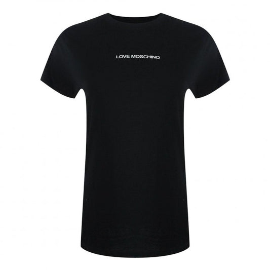 Front - Love Moschino Womens/Ladies Logo Cotton T-Shirt
