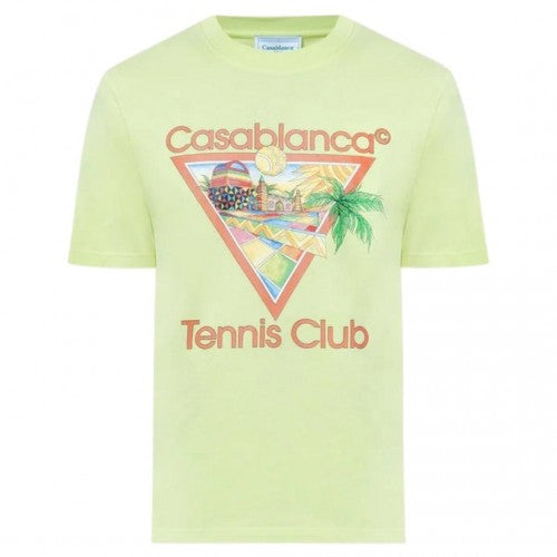 Front - Casablanca Mens Tennis Club T-Shirt