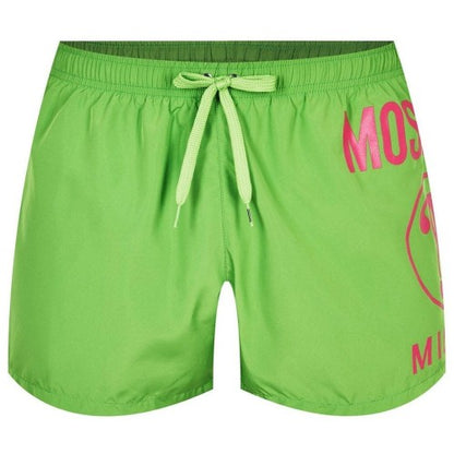 Front - Moschino Mens Logo Swim Shorts