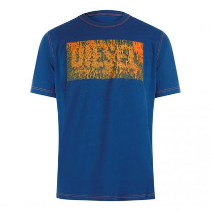 Front - Diesel Mens Logo Cotton T-Shirt