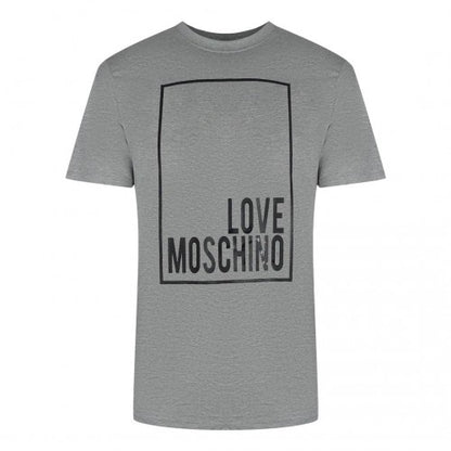 Front - Love Moschino Mens Box Logo T-Shirt