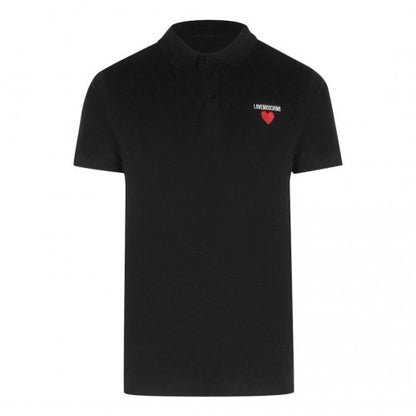 Front - Love Moschino Mens Cotton Short-Sleeved Polo Shirt