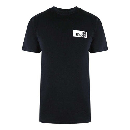 Front - Love Moschino Mens Block Logo T-Shirt
