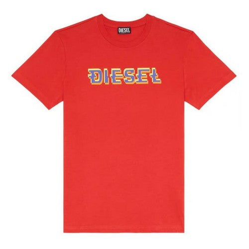 Front - Diesel Unisex Adult Pixel Logo T-Shirt