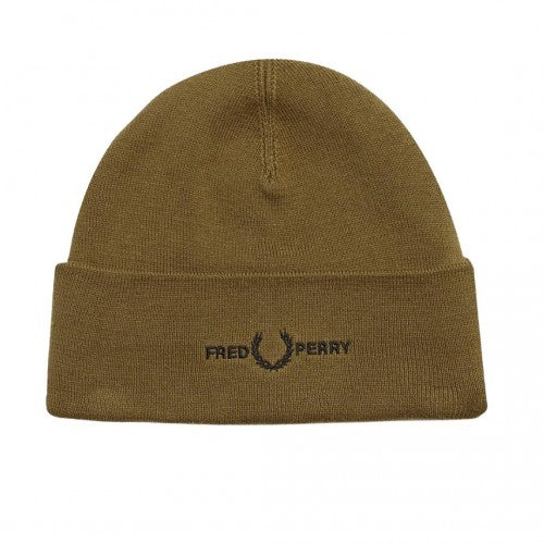 Front - Fred Perry Embroidered Logo Beanie