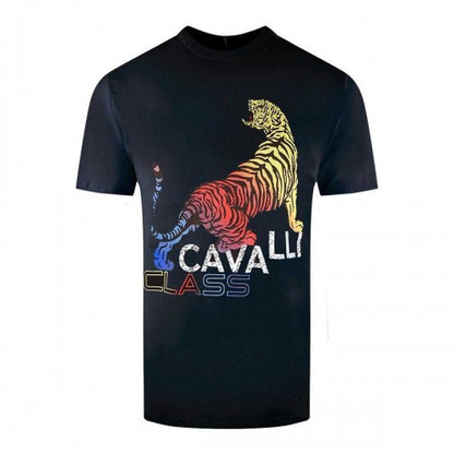 Front - Cavalli Class Mens Bold Tiger T-Shirt