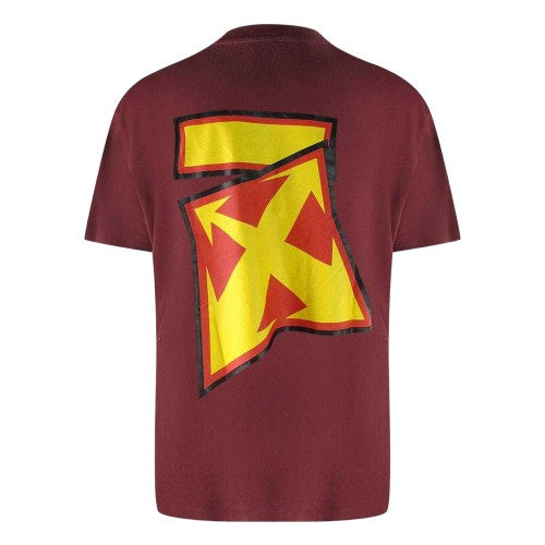 Front - Off White Mens Thunder Oversized T-Shirt