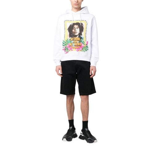 Front - DSquared2 Mens Bob Marley Hoodie