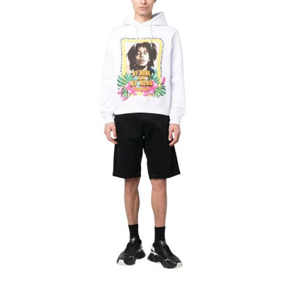 Front - DSquared2 Mens Bob Marley Hoodie