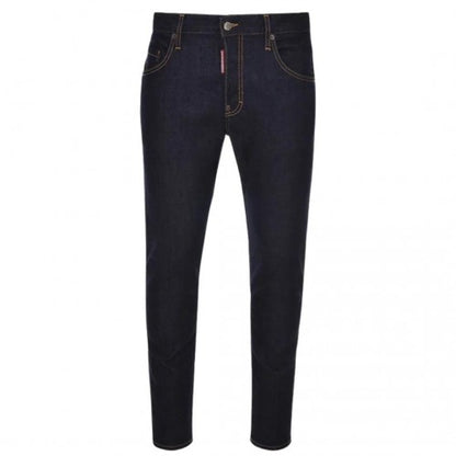 Front - DSquared2 Mens Italian Address Logo Jeans