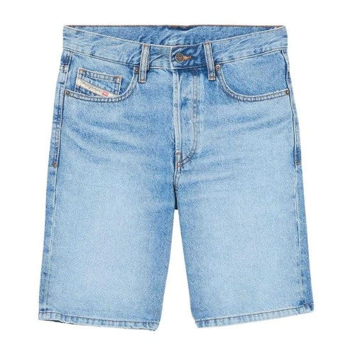 Front - Diesel Mens Denim Slim Shorts