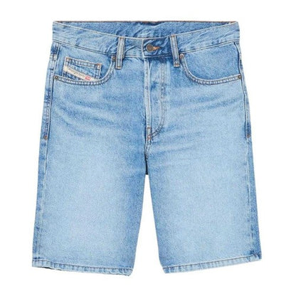Front - Diesel Mens Denim Slim Shorts