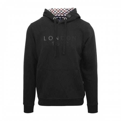 Front - Aquascutum Mens London 1851 Logo Hoodie