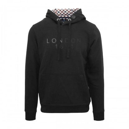 Front - Aquascutum Mens London 1851 Logo Hoodie