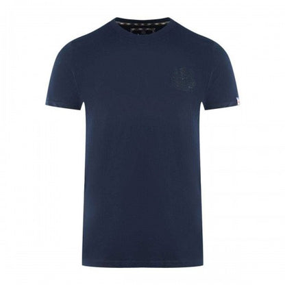 Front - Aquascutum Mens London Aldis Tonal Logo T-Shirt