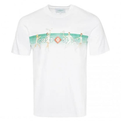 Front - Casablanca Unisex Adult Playful Stripe T-Shirt