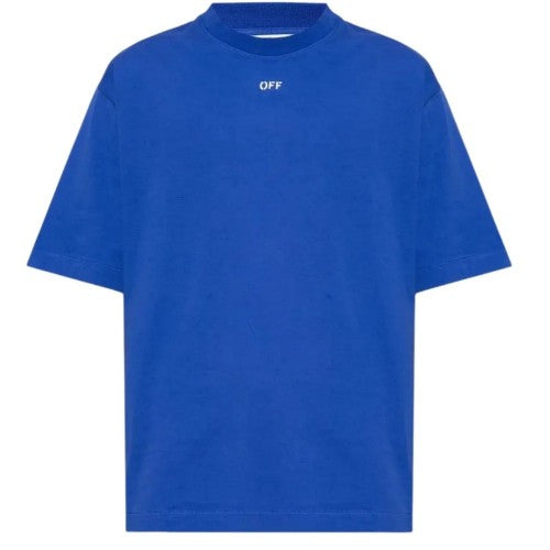 Front - Off White Mens Logo Stamp T-Shirt
