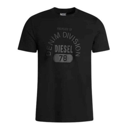 Front - Diesel Unisex Adult Property Of Denim Division Logo T-Shirt