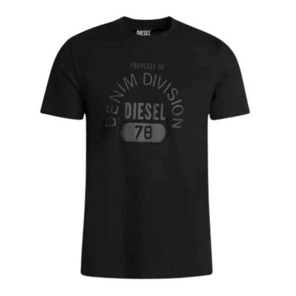Front - Diesel Unisex Adult Property Of Denim Division Logo T-Shirt