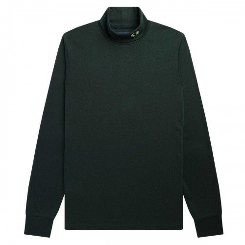 Front - Fred Perry Unisex Adult Roll Neck Long-Sleeved T-Shirt
