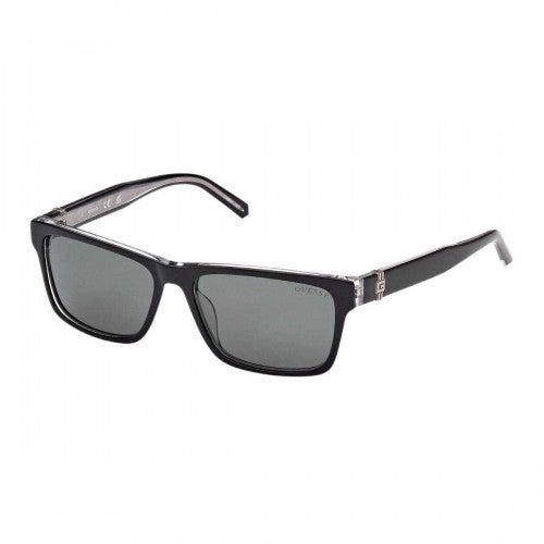 Front - Guess Mens Rectangular Polarised Sunglasses
