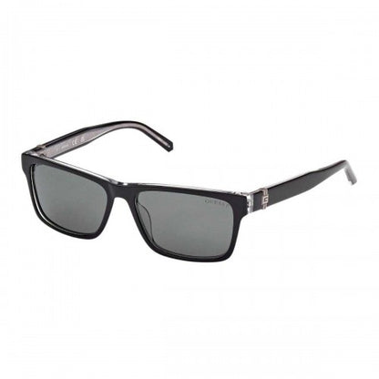 Front - Guess Mens Rectangular Polarised Sunglasses