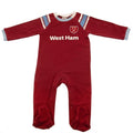 Front - West Ham United FC Baby Sleepsuit