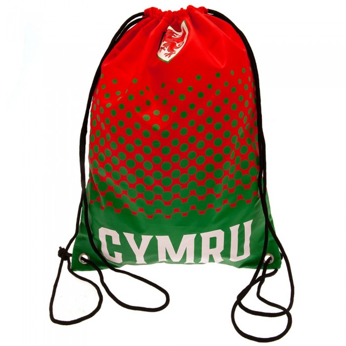 Front - FA Wales Cymru Crest Drawstring Bag