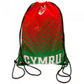 Front - FA Wales Cymru Crest Drawstring Bag