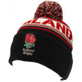 Front - England RFU Crest Knitted Ski Hat