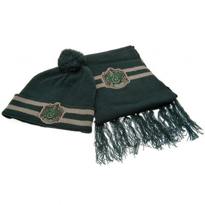 Front - Harry Potter Childrens/Kids Slytherin Hat And Scarf Set