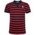 Front - Liverpool FC Mens Stripe Polo Shirt