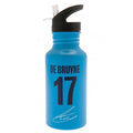 Front - Manchester City FC Kevin De Bruyne Aluminium Water Bottle