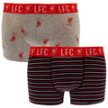 Front - Liverpool FC Mens Boxer Shorts Set (Pack of 2)